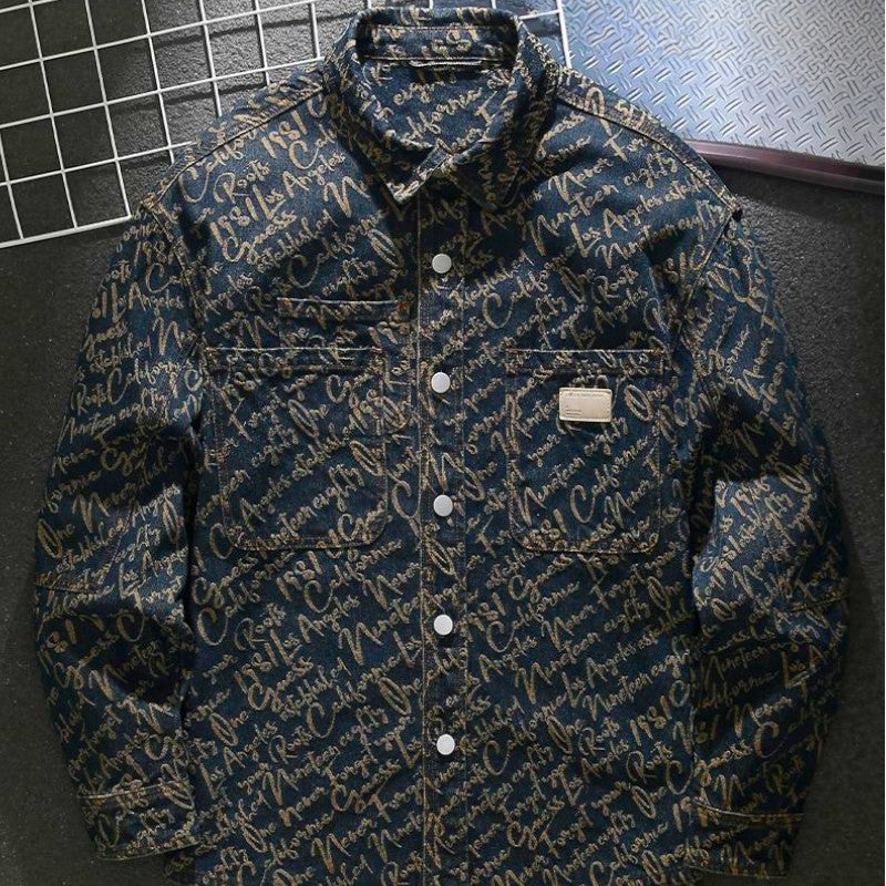 Urban Script Denim Jacket